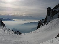 Salita, per tempo e ben attrezzati, in vetta al Pizzo Tre Signori dalla Val d'Inferno con varianti il 14 marzo 09 - FOTOGALLERY